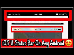 The iphone is a notification machine. Get Ios 11 Status Bar On Any Android Smartphone Quickupdate Fsbi Setup Youtube