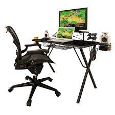Atlantic Inc Gaming Desk Pro 33950212 The Home Depot Gaming Desk Gaming Computer Desk Good Gaming Desk