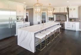 A waterfall countertop can enhance the overall look of your kitchen! The Beauty Of A Waterfall Countertop Multi Trade Building Services