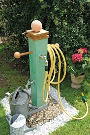 Water Faucet For The Backyard Selbst De Garden Layout In 2020 Diy Garden Projects Garden Projects Garden Fountains