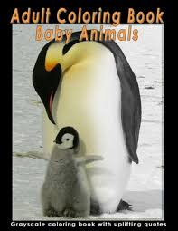 Instead, i'm going to live you with these cute animal coloring pages. Adult Coloring Book Baby Animals A Grayscale Coloring Book With Relaxing Images Of Adorable Baby Animals And Inspirational Quotes For Beginners Intermediate And Advanced Colorists For Stress Relieve Relaxation And Meditation By