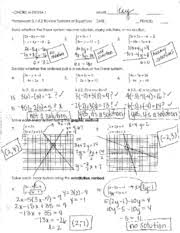 Solving systems of equations in algebra. 3 1 3 2 Review Solving Systems Of Equations Answer Key T Honors Algebra Ll Name Homework 3 1 3 2 Review Systems Of Equotions Date Period I Stote Course Hero