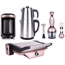 Karaca blendfit 4 in 1 set rosegold evvesen.com/brands/karaca karaca'dan türkiye'de bir ilk: Karaca 4lu Hatir Hup Kahve Makineli Elektrikli Ceyiz Seti Fiyati