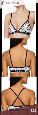 Nwt Calvin Klein Triangle Logo Bralette Size S New With Tags