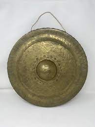 Antique? Thai? Brass? Handmade Hammered Nipple Gong 17 | eBay