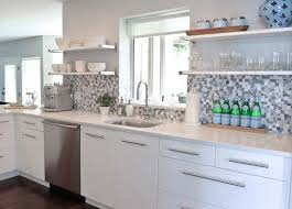 Une Credence De Cuisine En Camaieu De Gris Kitchen Design Blue Kitchen Tiles Contemporary Kitchen