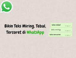 We did not find results for: Cara Menulis Huruf Tebal Miring Di Whatsapp Tanpa Aplikasi 2019