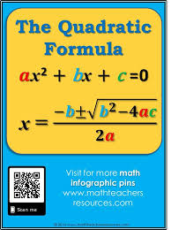 The Quadratic Formula Math Infographics Math Infographic Basic Math Skills Math