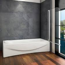 Nur bis zum 12.07.2021 → code: Badewannen Aufsatz Trennwand Spritzschutz Glaswand 80x140cm Drehbar 90