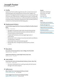 With the right balance between creativity and tradition, zety's templates for resumes have been optimized for readability and scanability. Food And Beverage Director Resume Examples Writing Tips 2021 Free