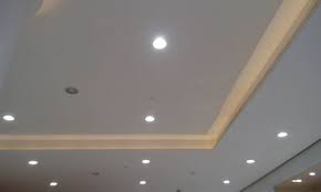 Check spelling or type a new query. Emulsion White Color Painted Gypsum False Ceiling Interiors Or Decoration Work For Roof With Indirect Ceiling Lights For An Commercial Building Like Shopping Mall Stock Photo Picture And Royalty Free Image Image