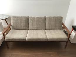 Mid century sofa dux sofa danish modern leather sofa. Mid Century Teak Sofa Danish Design 3 Sitzer Guter Zustand In Berlin Prenzlauer Berg Ebay Kleinanzeigen