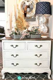 Consider using a dresser as a console table! Painted White Dresser Diy Farmhouse Style Magic Brush