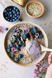 Veggie Based Blueberry Smoothie Bowl Low Sugar Recipe Smoothie Bowl Recipe Blueberry Smoothie Bowl Blueberries Smoothie
