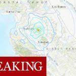 Four Strong Quakes Strike West Coast Of Us West Coast Coast Strongest Earthquake
