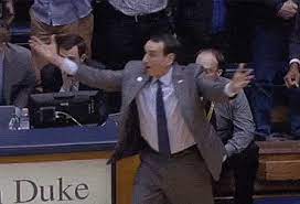 This gif by ncaa march madness has everything: Coach K Gifs Tenor