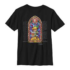 A few will be for a fee and have a link for purchase. Boy S Nintendo Legend Of Zelda Stained Glass T Shirt Target