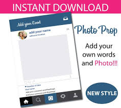 What you going to need are step by. Photo Prop Frame Instant Download Photo Frame Prop Instagram Photo Prop Photo Props Diy