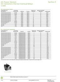 Square D Heater Chart Overload Relay Thermal Unit Heater