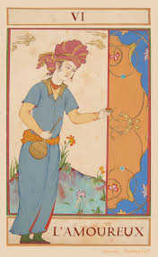 Miniature Persane Peinture Persane Carte De Tarot L Amoureux Carte Du Tarot De Marseille Edition D Art Limitee The Lovers Tarot Card The Lovers Tarot Tarot