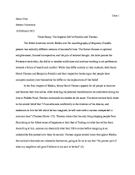 Walden by henry david thoreau. Doc Exploring The Imperial Self In Walden And The Autobiography Of Benjamin Franklin Jason Cruz Academia Edu