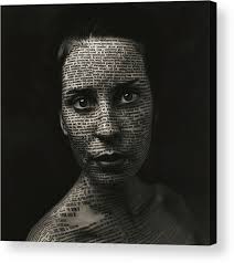 Book Print Portrait of Elisa Acrylic Print