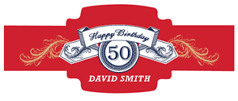 Budweiser Cigar Bands Cigar Birthday Birthday Labels Cigar Bands