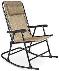 Amazon Com Best Choice Products Foldable Zero Gravity Rocking Patio Recliner Lounge Chair W Headrest In 2020 Patio Rocking Chairs Folding Rocking Chair Patio Chairs