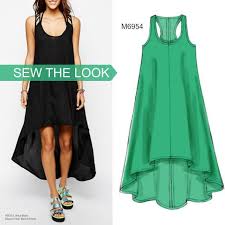 Sew The Look Make A Statement With This Dress Pattern Featuring A Dramatic High Low Hem Mccall Sewing Dresses Fashion Sewing Dress Sewing Patterns