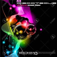 Both have rhythm and pitch, but the drumbeat is intentional, a deliberate organization of sounds for the sake of making music. Poster Background For Music International Disco Event With Rainbow Royalty Free Cliparts Vectors And Stock Illustration Image 12496155