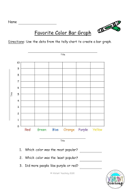 Bar Graph Worksheet Favorite Color Bar Graphs Graphing Color Graphing
