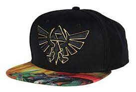 Nintendo Legend Of Zelda Triforce Link Vs Ganondorf Sublimated Flat Bill Adjustable Snapback Hat Cap Black Bioworld Snapback Hats Snapback Hats