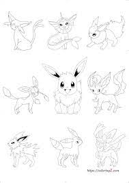 Pokemon Eevee Evolutions Family Coloring Pages - 2 Free Coloring Sheets  (2021) | Pikachu coloring page, Pokemon coloring pages, Pokemon coloring  sheets