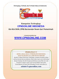 Soal cpns 2016 katagori soal tes cpns analisa verbal. 1 1 Seri Panduan Sukses Bentuk Soal Cpns Pdf