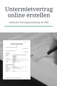 Der mietzins ist monatlich im voraus spätestens bis zum dritten werktag eines jeden monats auf das konto. Untermietvertrag Online Erstellen Vertrag Finanzen Geld Sparen