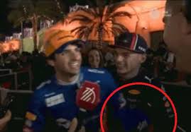 Verstappen ultimately outscored the spaniard by 31. Video Carlos Sainz Hits Max Verstappen In The Balls In Bahrain Sportvideos Tv