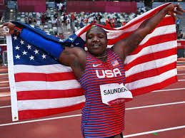 Raven saunders, who won silver in the women's shot put with a throw of 19.79 metres, has been green and purple hair, a grinning joker mask, and loads of pluck and humor, the american shotputter. 2nkp 53npqx0bm