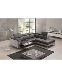 Notre gamme est renouvelée tous les 3 à 6 mois. Canape Cuir Et Tissu Relax Electrique Entierement Composable Jazz