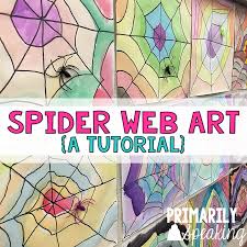 This insect has round body and eight legs. Spider Web Art Tutorial Primarily Speaking