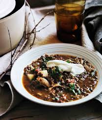 Spiced Chicken Tomato And Lentil Soup Gourmet Traveller Chicken Spices Tomato Lentil Soup Lentil Soup