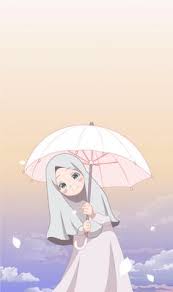 Ia terlihat heroik dengan balutan. Muslimah Anime