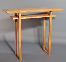 Our products are built to last a lifetime by using high quality materials and old world construction methods.we offer custom milling, cnc routing. Narrow Side Table Handmade Custom Wood Furniture Minimalist Etsy