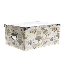 Choose specific decorative storage boxes for the task organize different types of paperwork for home and work with a colorful assortment of plastic bins. Metallic Butterfly Storage Boxes
