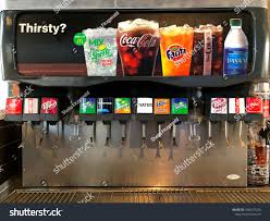 Mesa Az Nov 25 2019 Mc Donald S Fast Food Restaurant Old Fashioned Soda Machine A Soda Fountain Is A In 2020 Carbonated Soft Drinks Soda Machines Fountain Drink