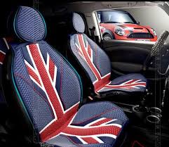 Red Union Jack Summer Car Seat Covers For Mini Cooper R56 Countryman Clubman F55 F56 Etc Interior Accessor Mini Cooper Mini Cooper Accessories Red Mini Cooper