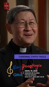 Samahan si Cardinal Chito Tagle sa HIMIG PANALANGIN, isang dokumentaryo na  sumasaliksik kung paanong pinatitibay ng musikang Katoliko ang ating  pananampalataya. 🎶, 🗓️ Abril 19, 2025 (Sabado de ...