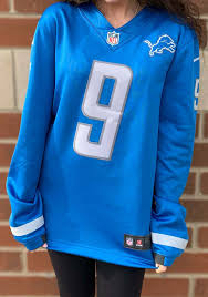 A virtual museum of sports logos, uniforms and historical items. Matthew Stafford Nike Detroit Lions Mens Light Blue Therma Limited Football Jersey 12552829