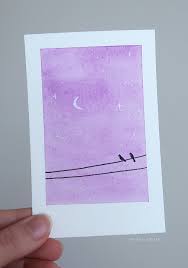 Additionally, these can be painted using purple or green color as watercolors can be mixed up with each other very easily. 31 Easy Watercolor Art Ideas For Beginners