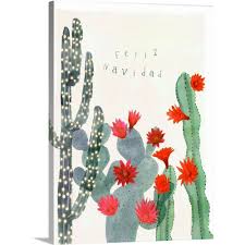 Here is how to care for your proper christmas cactus care may be a bit different from what you'd expect of the usual desert cacti. The Holiday Aisle Desert Christmas Cactus Ii By Victoria Borges Painting On Canvas Wayfair