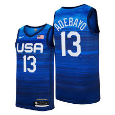 Team usa basketball 2021 olympics schedule. Usa Basketball Bam Adebayo Blue 2021 Tokyo Olympics 13 Jersey Away